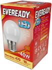 Eveready E27 LED Golf Bulb With Edison Screw Warm White 4.9W equals 40W S13606