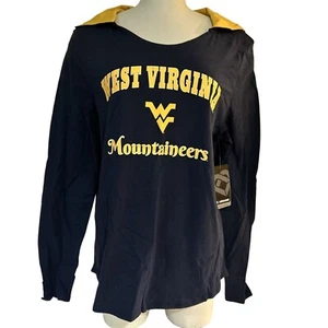 West Virginia Mountaineers Colosseum Women's Shirt Hoodie Navy M New - Picture 1 of 7
