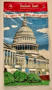 "Capitol Washington, D.C." MNP Vintage Souvenir Towel - Picture 1 of 2