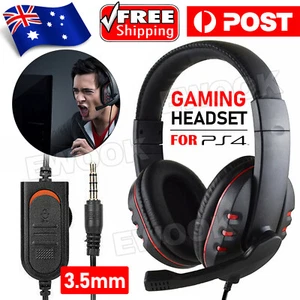 1PC Wired Gaming Headphones Gamer Headset with Microphone For PC Computer Laptop - Picture 1 of 12