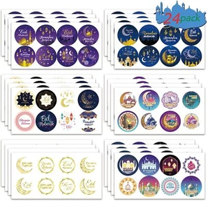 192 PCS Eid Al Adha Stickers Ramadan Kareem Islamic Party Decoration Labels - Picture 1 of 6