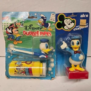 Vintage SELTEN NEU auf Karte Donald Duck Blase Pfeife & Bleistiftspitzer Hongkong - Bild 1 von 24