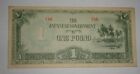 Oceania 1 Pound Japanese Occupation   Wwii 1942