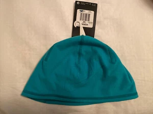 Women Nike Running Cold Weather Reversible Beanie Hat Dusty-Cactus-632297 Blue - Picture 1 of 3