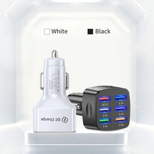 6 USB QC3.0 Car Charger Fast Charging Mobile Phone Quick Charge For iPhone - Photo 1 sur 14