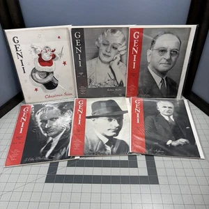 Vtg 1939-1940 Genii Magazine Lot 12 Official Magic Publication Houdini Maldo VG+ - Picture 1 of 24