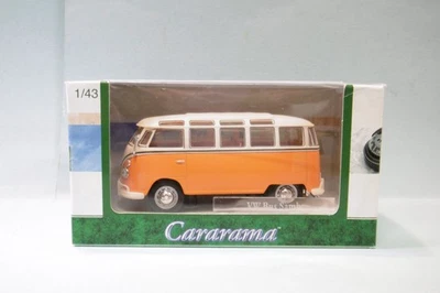 Cararama - VOLKSWAGEN VW TYPE 2 T1 Samba bus orange BO 1/43 - Photo 1/3