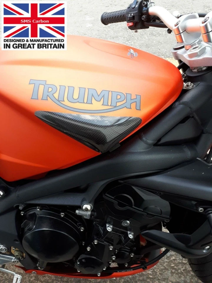 Deslizadores de tanque de fibra de carbono Triumph Daytona Street Triple 675 2008-2012 Foto 1 de 1