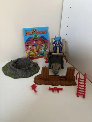 Dino-Riders Series 1 Monoclonius with Tail Piece! & Evil Rulon Mako Figures - image 1 of 4