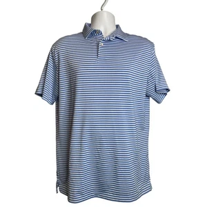 PETER MILLAR Herren Tour Fit Performance Poloshirt Gr. M blau weiß gestreift Preppy - Bild 1 von 12