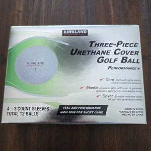 New Kirkland Signature Performance plus Urethane Cover Golf Balls 12 balls! - Picture 1 of 5