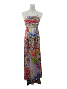 BLUGIRL BLUMARINE Abito estivo Donna Abito Taglia IT 42 rosa-bianco sporco-nero - Foto 1 di 5