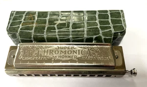 Armónica cromática vintage M Hohner Super Chromonica número 270 en estuche llave C - Imagen 1 de 16