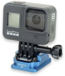 Adaptador de trípode Crosstac GoPro, ARCA o 1/4-20, azul, montaje de cámara 135800 - Imagen 1 de 5