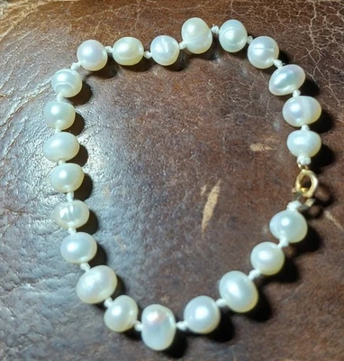 10k Gold Baby Pearl Bracelet  - Image 1 of 4