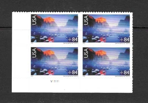 U.S. MNH 2006 EIGHTY-FOUR CENT YOSEMITE NATIONAL PARK PLATE BLOCK SCOTT C141 - Picture 1 of 1