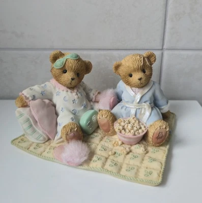 Rare Cherished Teddies Jacie & Lissa "Slumber Time" Sleepover 4005150 - image 1 of 4