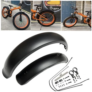 20" X4.0 Bicycle Fenders Fat Tire Mud Guards Fender Set Mudguards Mountain Bike - Picture 1 of 16