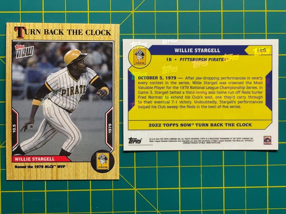2022 Topps Now Turn Back the Clock #189 WILLIE STARGELL - Pgh Pirates - PR: 300 - Image 1 of 1
