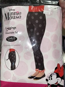 Minnie Mouse Leggings Sparkle Leggings with Detachable Tail Child 8/10 - Picture 1 of 2