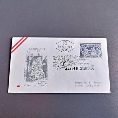 Austria. Österreich . FDC Cover. 27. 11. 1970 Weihnachten. Christmas. - Image 1 of 2