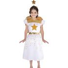 Kids Girls Xmas Nativity Angel Costume School Play Angel Fancy Dress Costume
