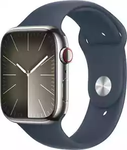 Apple Watch Series 9 41 mm acero inoxidable plateado con correa deportiva y sensor de oxígeno - Imagen 1 de 7