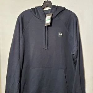 Under Armour Sweatshirt Men Large Hoodie Pullover Hooded Loose Fit NWT - Picture 1 of 14