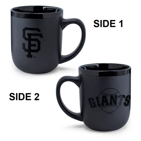 San Francisco Giants 17oz Matte Black Coffee Mug [NEW] MLB Tea Cup Hot Tumbler Cover