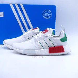 Size 11.5 Men's adidas Originals NMD_R1 Mexico Shoes HQ1434 White/Green/Red - Picture 1 of 7