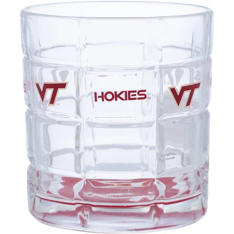 Virginia Tech Hokies 10oz. Team Bottoms Up Squared Rocks Glass Cover
