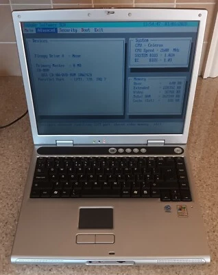 Advent Microstar Medion MID2020 Laptop Notebook 15" 256MB Parallel Intel Celeron - Image 1 of 4