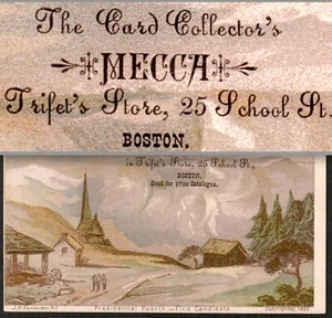 Card Collectors MECCA Store Boston 1880 President Hide Puzzle Trade Card SR.P.pg - Picture 1 of 10