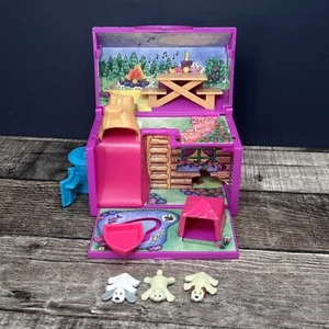 Vintage Pound Puppies Camp Hide and Seek Playset w/ Figures 1995 Galoob Cabin - Picture 1 of 11
