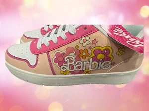 Women's Barbie Sneakers Skater Shoes Hot Pink Size 10 NWT - Picture 1 of 10