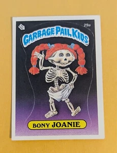 Topps Garbage Pail Kids 1985 serie 1 Bony Joanie 29a OS1 mate - Imagen 1 de 2