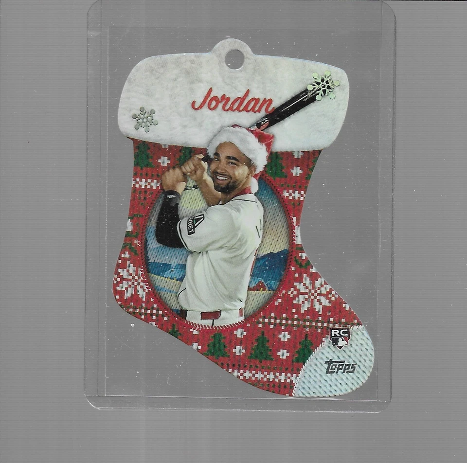 2024 TOPPS BASEBALL HOLIDAY STOCKING DIE-CUT ORNAMENT JORDAN LAWLAR RC #SDC-4 - Image 1 of 1