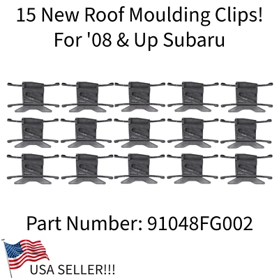 15 CLIPS DE MOLDEO DE TECHO PARA SUBARU CROSSTREK FORESTER WRX IMPREZA ETC 91048FG002 Foto 1 de 3