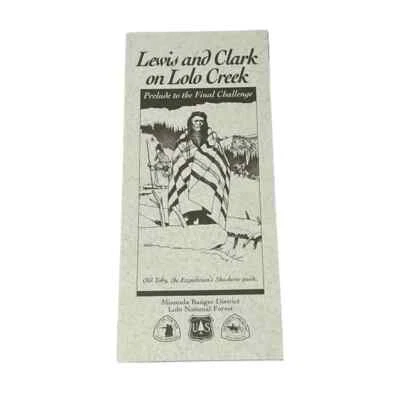 Folleto vintage 1972 Lewis and Clark on Lolo Creek Trail Missoula Montana Foto 1 de 4