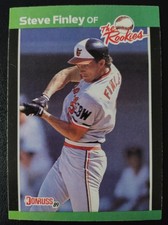 Steve Finley Rookie Card (RC) - Baltimore Orioles - 1989 Donruss Baseball #47
