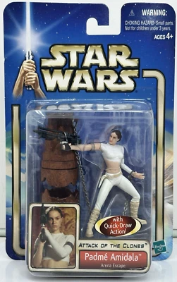 Star Wars Attack of the Clones #2 Padme Amidala Arena Escape 3.75" · Hasbro 2002 Foto 1 de 4