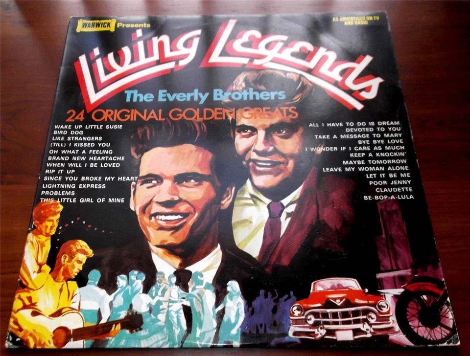 The Everly Brothers  Living Legends 1972  Warwick 5027  Orange Wax UK Impt  VG++ - Image 1 of 1