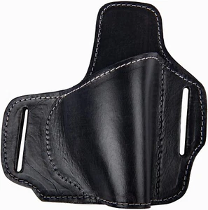 Hulara OWB Leather Holster Molded Pancake 1911 Holster Slide Right-Hand
