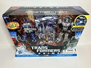 Hasbro Transformers Prime Optimus vs Megatron First Edition Figurenpaket mit DVD - Bild 1 von 8