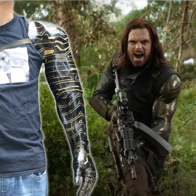 Vengadores: Infinity War Soldado de Invierno Bucky Barnes Armadura Brazo Cosplay Accesorios PVC Foto 1 de 4