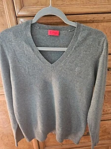 Pringle Mens Sweater Small Light Grey Pullover Wool/Cashmere - Picture 1 of 6