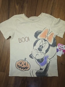 Disney Junior Minnie Mouse Tshirt Short Sleeve BOO graphic Tee Girls Size 3t - Picture 1 of 5