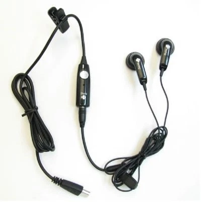 HTC OEM HANDS-FREE HEADSET WIRED EARPHONES EARBUDS WITH 3.5MM AUDIO ADAPTER MIC - Image 1 of 4