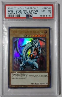 2017 YU-GI-OH! PROMO BLUE-EYES WHITE DRAGON KAIBA'S COLLECTORS BOX PSA 8 NM-MT - Image 1 of 2