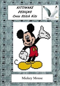Mickey Mouse Cross Stitch Kit by Kittiwake. Beginner/Intermediate kit